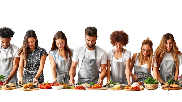 People cooking together